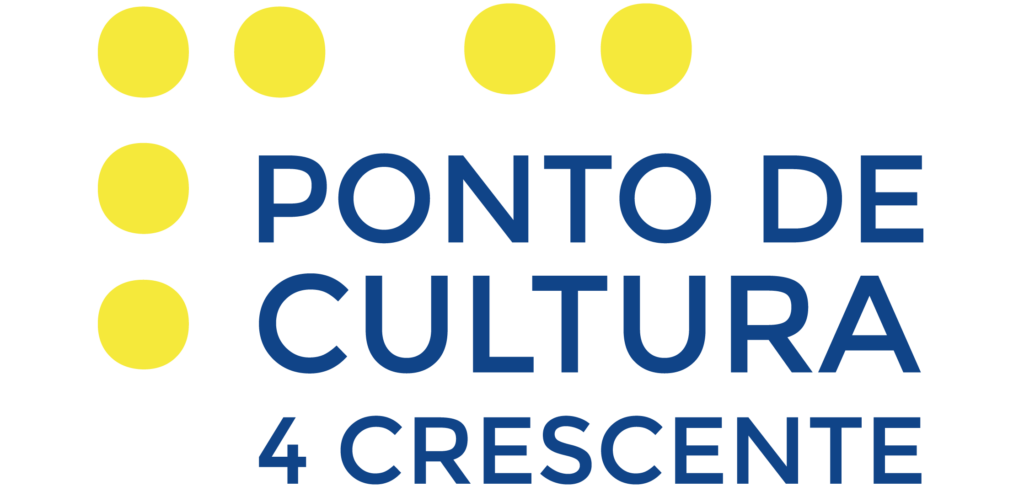 texto ponto de cultura 4 crescente ao centro na cor azul com fundo branco